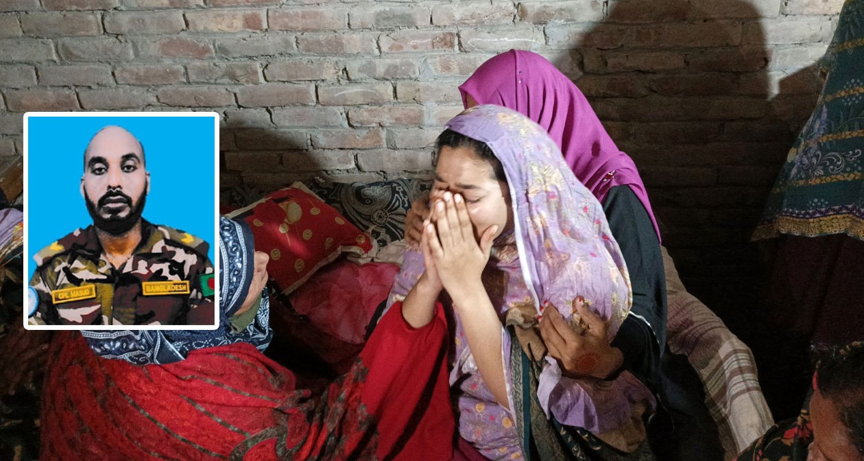 সুদানে শহীদ সেনাসদস্য মাসুদের বাড়িতে চলছে কান্না আর আহাজারি