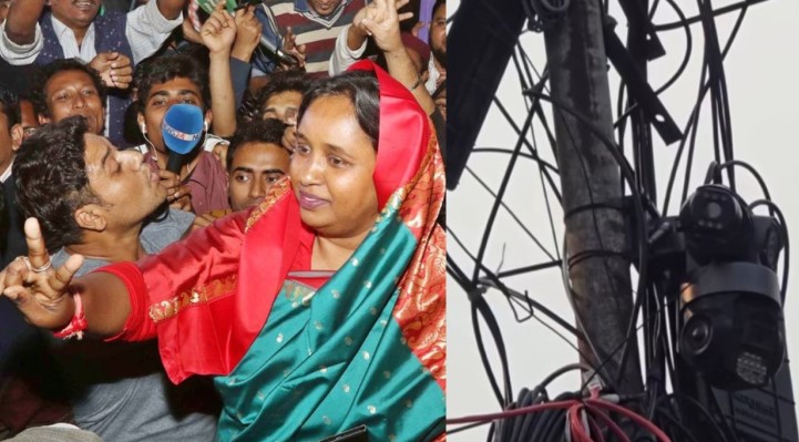আইভীর বাড়ির সামনে কর্মীর ভিড়, সিসি ক্যামেরায় নজরদারি