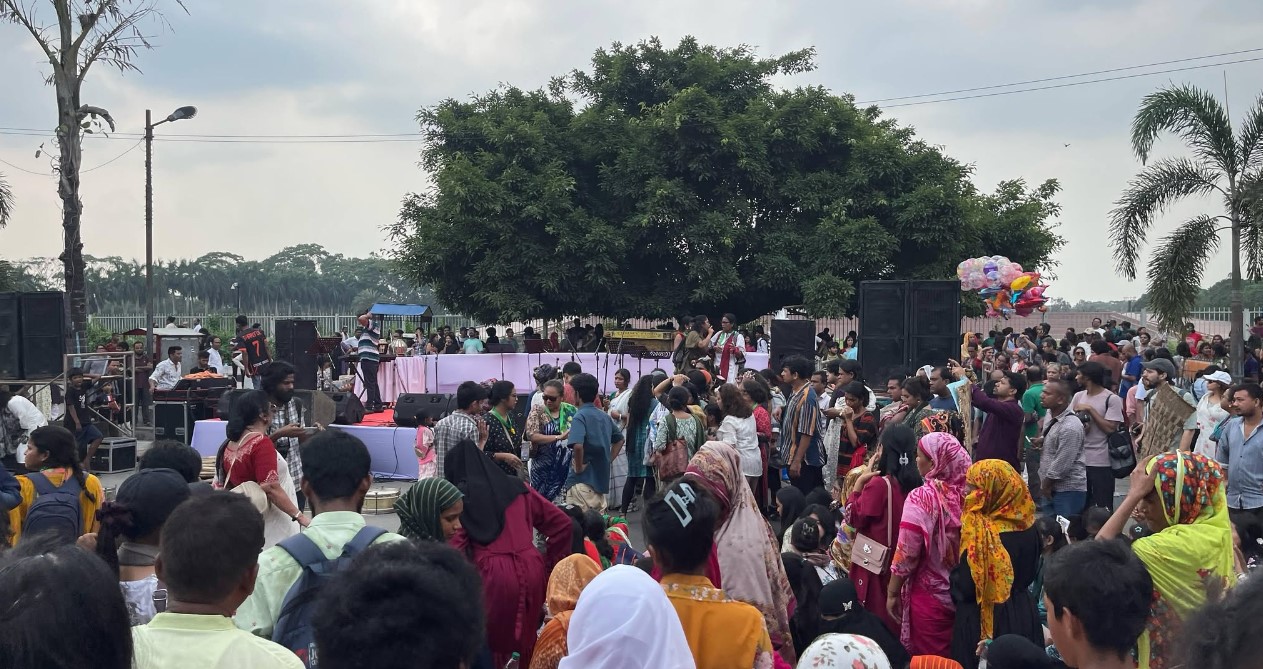 জাতীয় সংগীত গেয়ে নারীর ডাকে ‘মৈত্রীযাত্রা’ কর্মসূচি শুরু