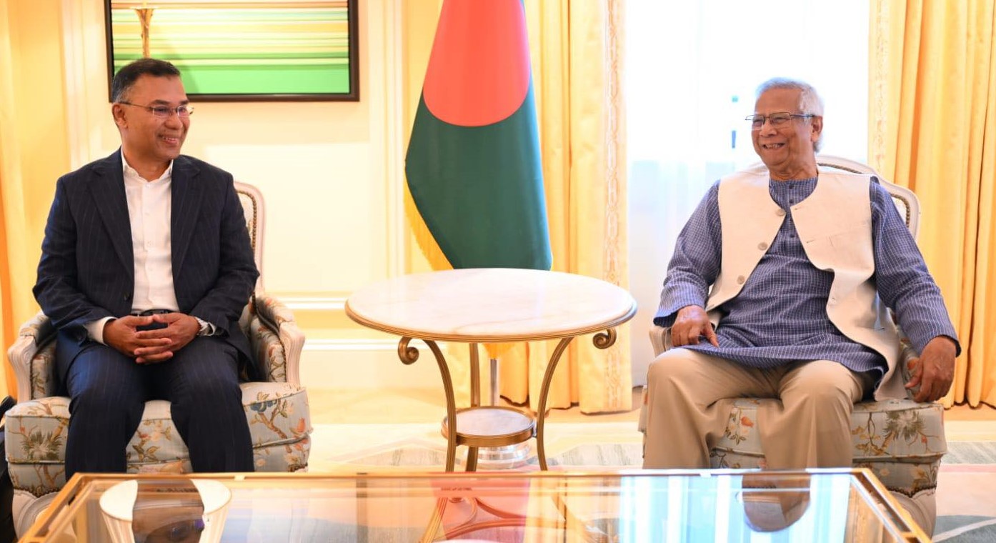 ড. ইউনূসের সঙ্গে তারেক রহমানের বৈঠক
