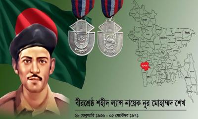 বীরশ্রেষ্ঠ শহীদ নূর মোহাম্মদ শেখের ৫৪তম শাহাদাত বার্ষিকী আজ