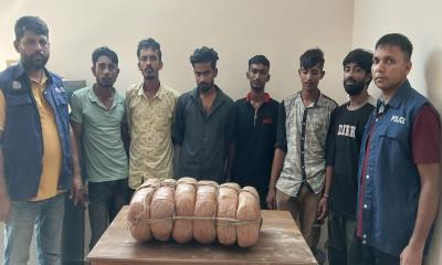 বাঞ্ছারামপুরে ১৫ কেজি গাঁজা উদ্ধার, আটক ৬