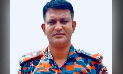 নকলায় রাষ্ট্রীয় মর্যাদায় শায়িত হলেন ফায়ার কর্মকর্তা নাঈম