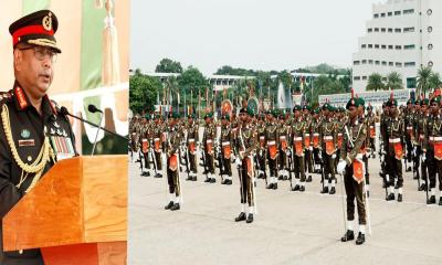 বাংলাদেশ মিলিটারি একাডেমিতে রাষ্ট্রপতি কুচকাওয়াজ অনুষ্ঠিত