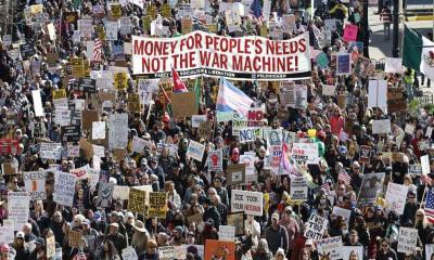 বিক্ষোভে ফুঁসছে যুক্তরাষ্ট্র, ৮০ লাখ কণ্ঠে ট্রাম্প হঠানোর ডাক