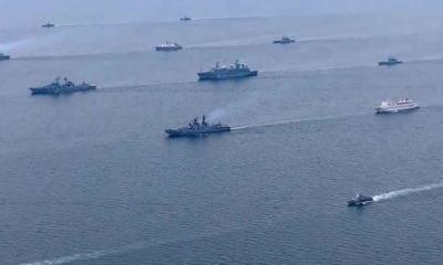 বঙ্গোপসাগরে যৌথ সামরিক মহড়া করছে ভারত-রাশিয়া