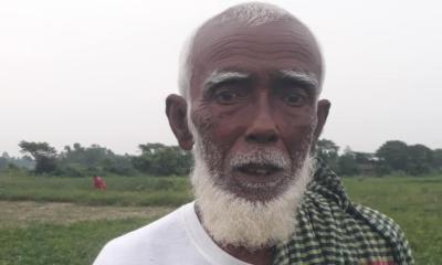 শিক্ষকতার পাশাপাশি মতিন স্যারের বাদাম চাষ