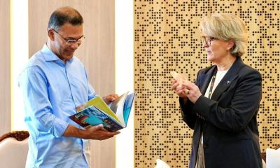 প্রধানমন্ত্রীর সঙ্গে সাক্ষাৎ করেছেন টেলিনর গ্রুপের প্রেসিডেন্ট