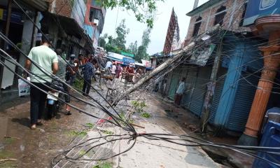 সোনাতলায় কালবৈশাখী ঝড়ের তাণ্ডব, ব্যাপক ক্ষয়ক্ষতি