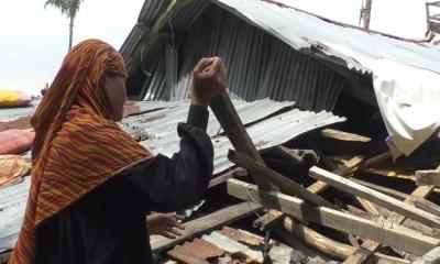 নিম্নচাপে বিধ্বস্ত ভোলা, মানবেতর জীবনযাপন