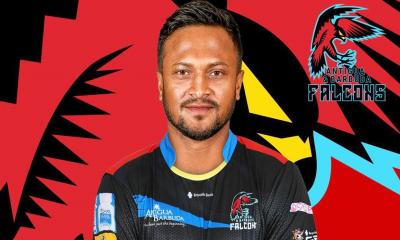 সিপিএল খেলতে নামছেন সাকিব আল হাসান