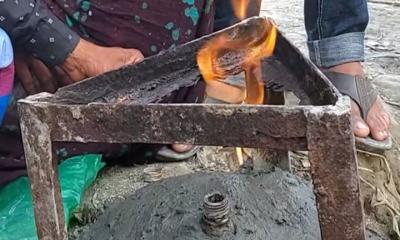 বোরহানউদ্দিনে নলকূপ খনন করলেই বেরিয়ে আসছে গ্যাস