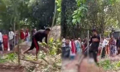 জমির ভাগ কম পাওয়ায় বাবার কবরে ছেলের হামলা-ভাঙচুর 