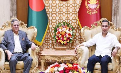 স্বাধীনতা দিবস উপলক্ষে রাষ্ট্রপতির সঙ্গে প্রধানমন্ত্রীর সাক্ষাৎ