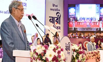 নারীর অধিকার নিশ্চিতে কার্যকর পদক্ষেপের আহ্বান রাষ্ট্রপতির